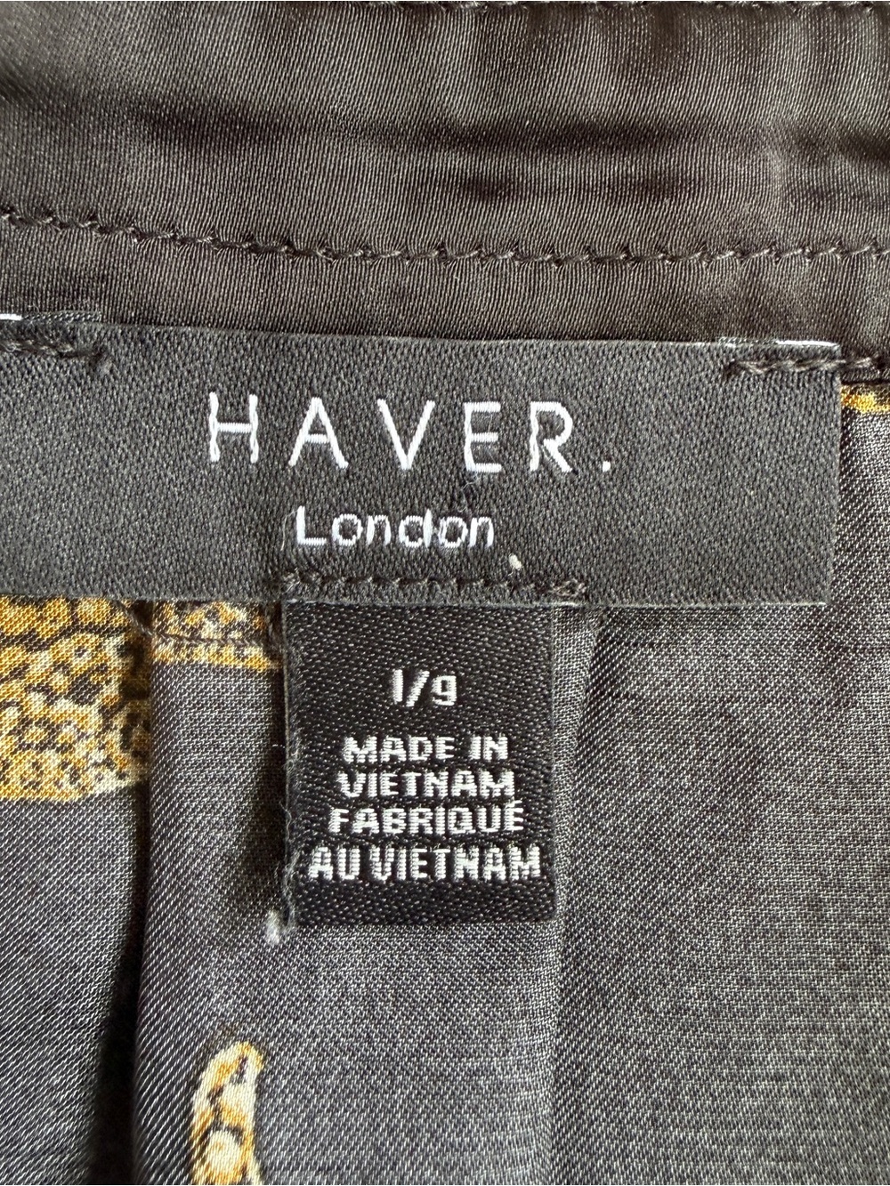 Haver London Satin Cheetah Print Shirt L - Picture 7 of 9